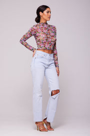 This is an image of Ida Top in Bloom - RESA featuring a model wearing the dress