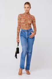 This is an image of Ida Top in Fleetwood - RESA featuring a model wearing the dress