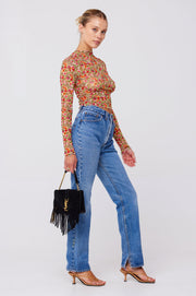 This is an image of Ida Top in Fleetwood - RESA featuring a model wearing the dress