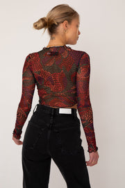 This is an image of Ida Top in Monarch - RESA featuring a model wearing the dress