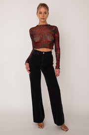 This is an image of Ida Top in Monarch - RESA featuring a model wearing the dress