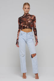 This is an image of Ida Top in Onyx - RESA featuring a model wearing the dress