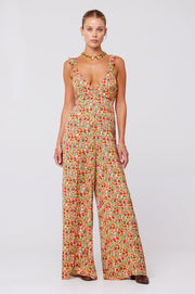 This is an image of Jilly Jumpsuit in Fleetwood - RESA featuring a model wearing the dress