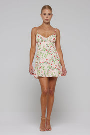 This is an image of Joelle Mini in Cherie - RESA featuring a model wearing the dress