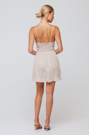 This is an image of Juniper Mini in Tuscany - RESA featuring a model wearing the dress