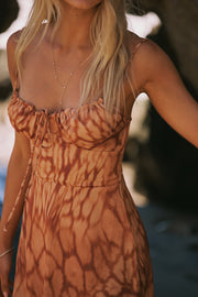 This is an image of Juniper Mini in Zion - RESA featuring a model wearing the dress