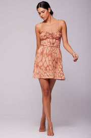 This is an image of Juniper Mini in Zion - RESA featuring a model wearing the dress