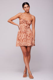 This is an image of Juniper Mini in Zion - RESA featuring a model wearing the dress