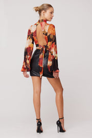 This is an image of Kelsey Top in Muse - RESA featuring a model wearing the dress