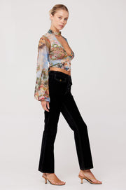 This is an image of Kelsey Top in Shakespeare - RESA featuring a model wearing the dress