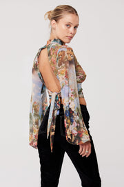 This is an image of Kelsey Top in Shakespeare - RESA featuring a model wearing the dress