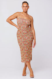 This is an image of Kiele Mesh Dress in Fleetwood - RESA featuring a model wearing the dress