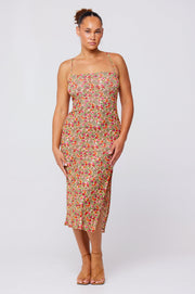 This is an image of Kiele Mesh Dress in Fleetwood - RESA featuring a model wearing the dress