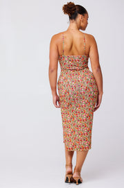 This is an image of Kiele Mesh Dress in Fleetwood - RESA featuring a model wearing the dress