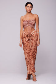 This is an image of Kirra Top in Zion - RESA featuring a model wearing the dress