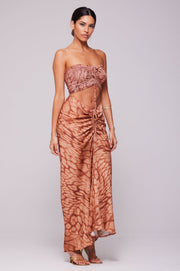 This is an image of Kirra Top in Zion - RESA featuring a model wearing the dress