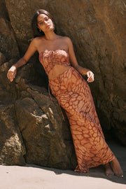 This is an image of Kirra Top in Zion - RESA featuring a model wearing the dress