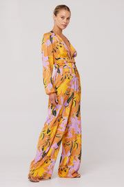 This is an image of Lenny Jumpsuit in Doheny - RESA featuring a model wearing the dress