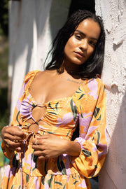 This is an image of Lyla Mini in Doheny - RESA featuring a model wearing the dress