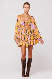 This is an image of Lyla Mini in Doheny - RESA featuring a model wearing the dress