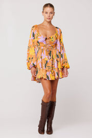This is an image of Lyla Mini in Doheny - RESA featuring a model wearing the dress