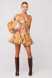 This is an image of Lyla Mini in Doheny - RESA featuring a model wearing the dress