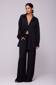 This is an image of Miley Set in Black - RESA featuring a model wearing the dress