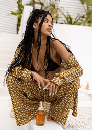 This is an image of Monica Blouse in Zuma - RESA featuring a model wearing the dress
