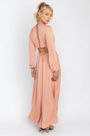 This is an image of Noelle Maxi - RESA featuring a model wearing the dress