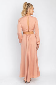 This is an image of Noelle Maxi - RESA featuring a model wearing the dress