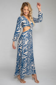 This is an image of Noelle Maxi - RESA featuring a model wearing the dress