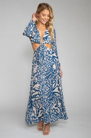 This is an image of Noelle Maxi - RESA featuring a model wearing the dress