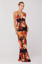 This is an image of Penelope Maxi in Muse - RESA featuring a model wearing the dress