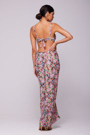 This is an image of Pepper Bra Top in Bloom - RESA featuring a model wearing the dress