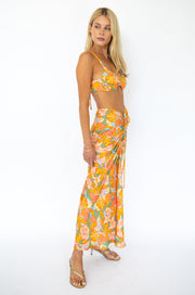 This is an image of Pepper Bra Top in Seychelles - RESA featuring a model wearing the dress