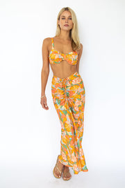 This is an image of Pepper Bra Top in Seychelles - RESA featuring a model wearing the dress