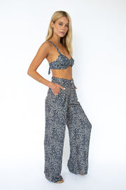 This is an image of Pepper Bra Top in Zeppelin - RESA featuring a model wearing the dress