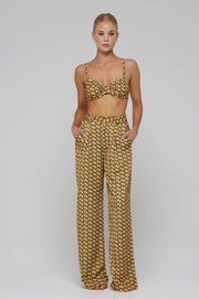 This is an image of Pepper Bra Top in Zuma - RESA featuring a model wearing the dress