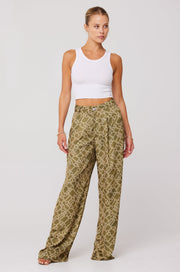 This is an image of Sasha Trouser in Link - RESA featuring a model wearing the dress