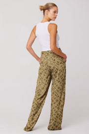 This is an image of Sasha Trouser in Link - RESA featuring a model wearing the dress