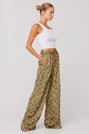 This is an image of Sasha Trouser in Link - RESA featuring a model wearing the dress