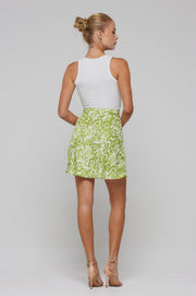 This is an image of Scarlett Skirt in Lotus - RESA featuring a model wearing the dress