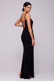 This is an image of Sohni Dress in Black - RESA featuring a model wearing the dress