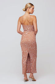 This is an image of Summer Midi in Coconut - RESA featuring a model wearing the dress