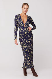 This is an image of Twiggy Dress in Midnight - RESA featuring a model wearing the dress