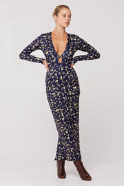 This is an image of Twiggy Dress in Midnight - RESA featuring a model wearing the dress