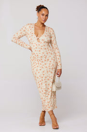 This is an image of Twiggy Dress in Wildflower - RESA featuring a model wearing the dress