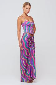 This is an image of Ziggy Skirt in Candy - RESA featuring a model wearing the dress