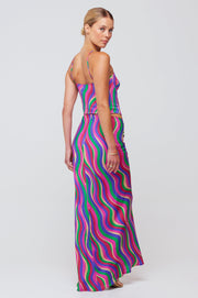 This is an image of Ziggy Skirt in Candy - RESA featuring a model wearing the dress