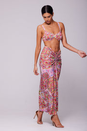 This is an image of Ziggy Skirt in Sayulita - RESA featuring a model wearing the dress